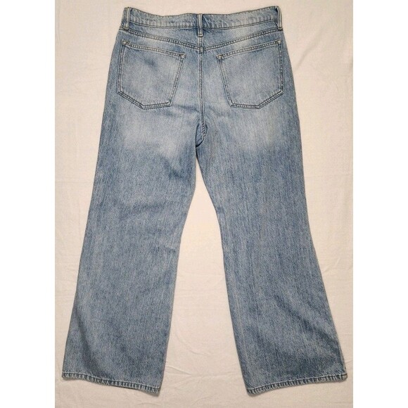 Forever 21 Baggy Flare Wide Leg Skater Jeans 30 Light Wash Denim 100% Cotton - Picture 10 of 12